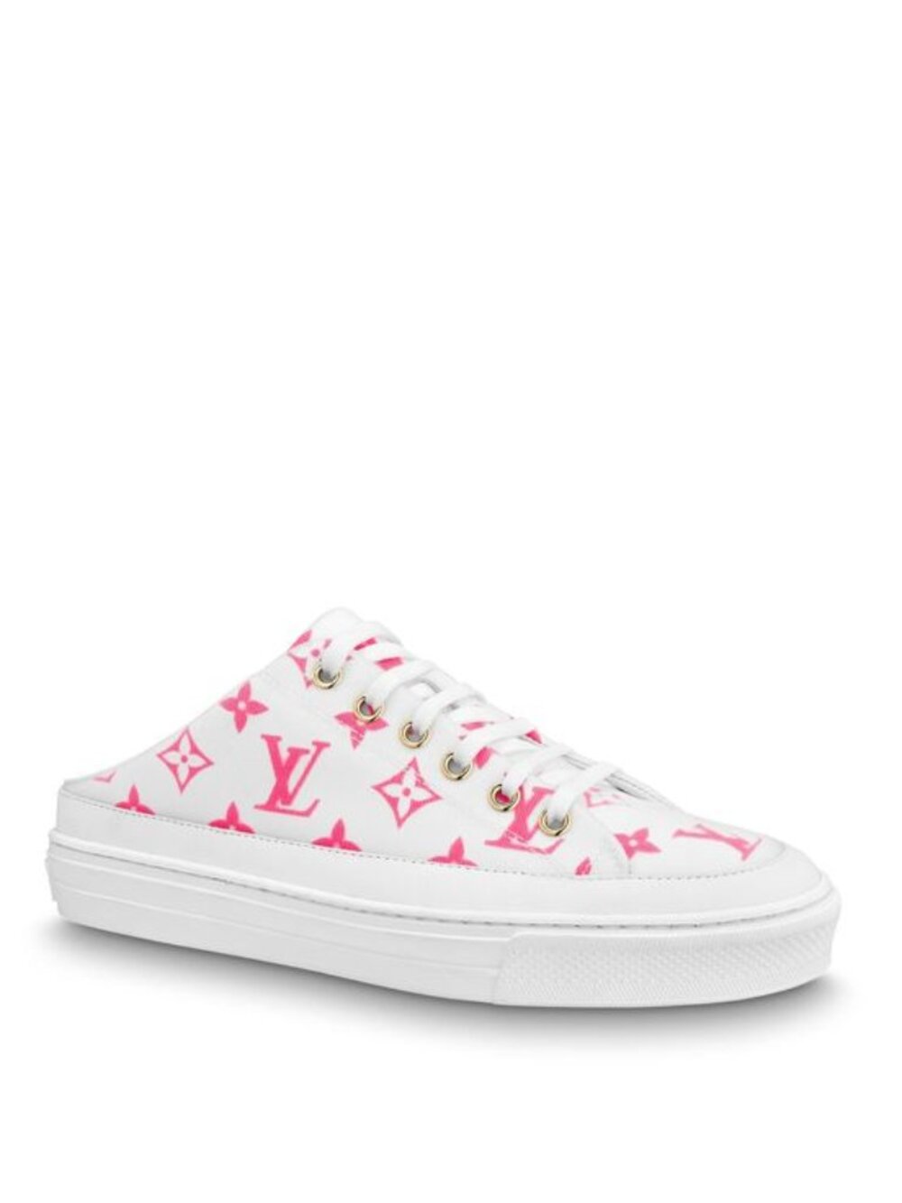 Louis Vuitton Stellar Open Back Trainers in Rose Pop